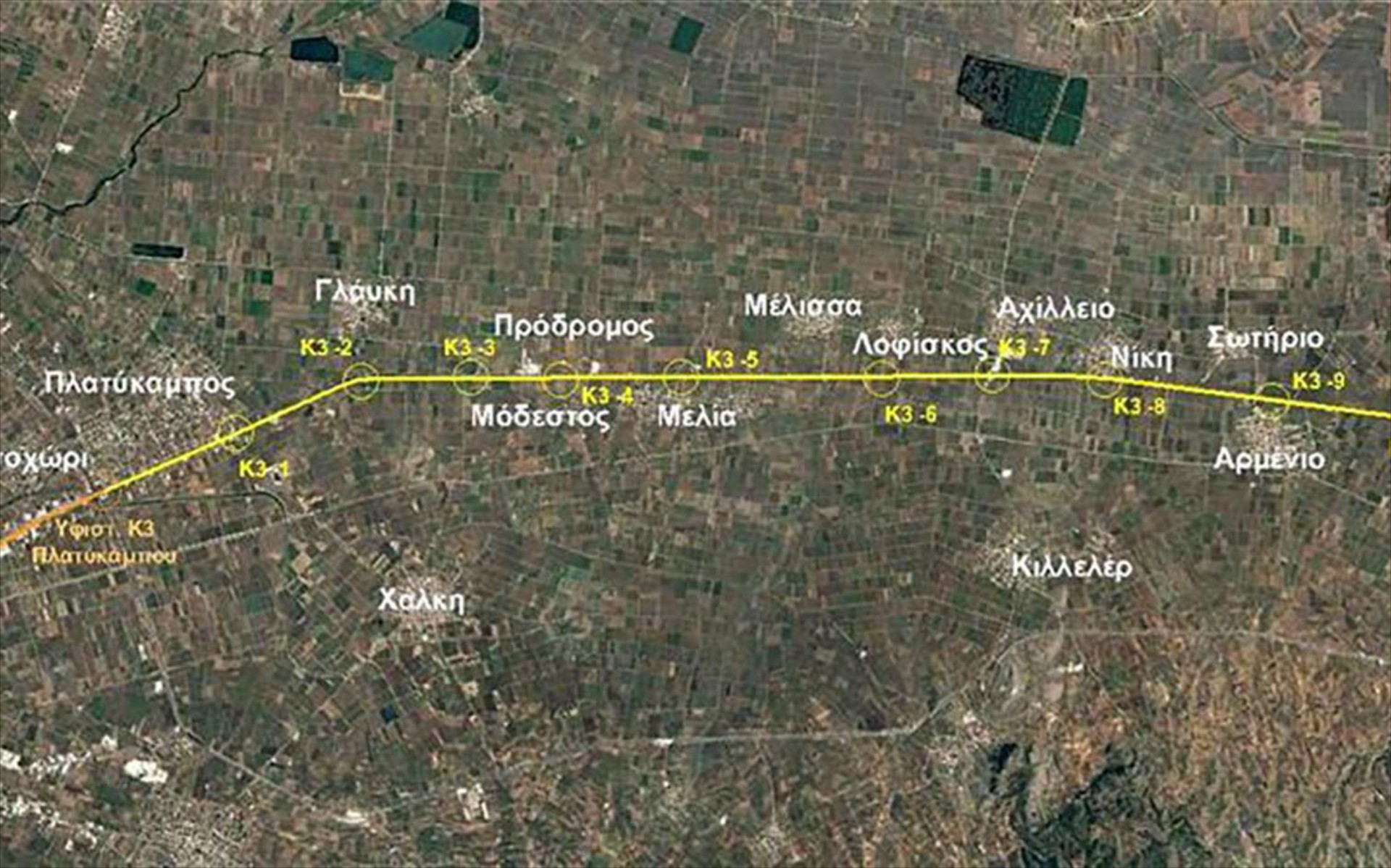 Περιφερειακή Οδός Λάρισας: Μήκους 6,6 χλμ. με νησίδα και 2 λωρίδες ανά κατεύθυνση