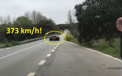 Μια Bugatti Chiron περνάει με 373 km/h! [Video]