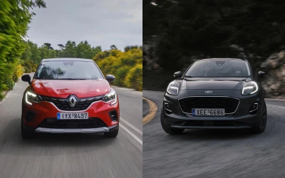 Δοκιμή Β-SUV: Ford Puma ή Renault Captur;