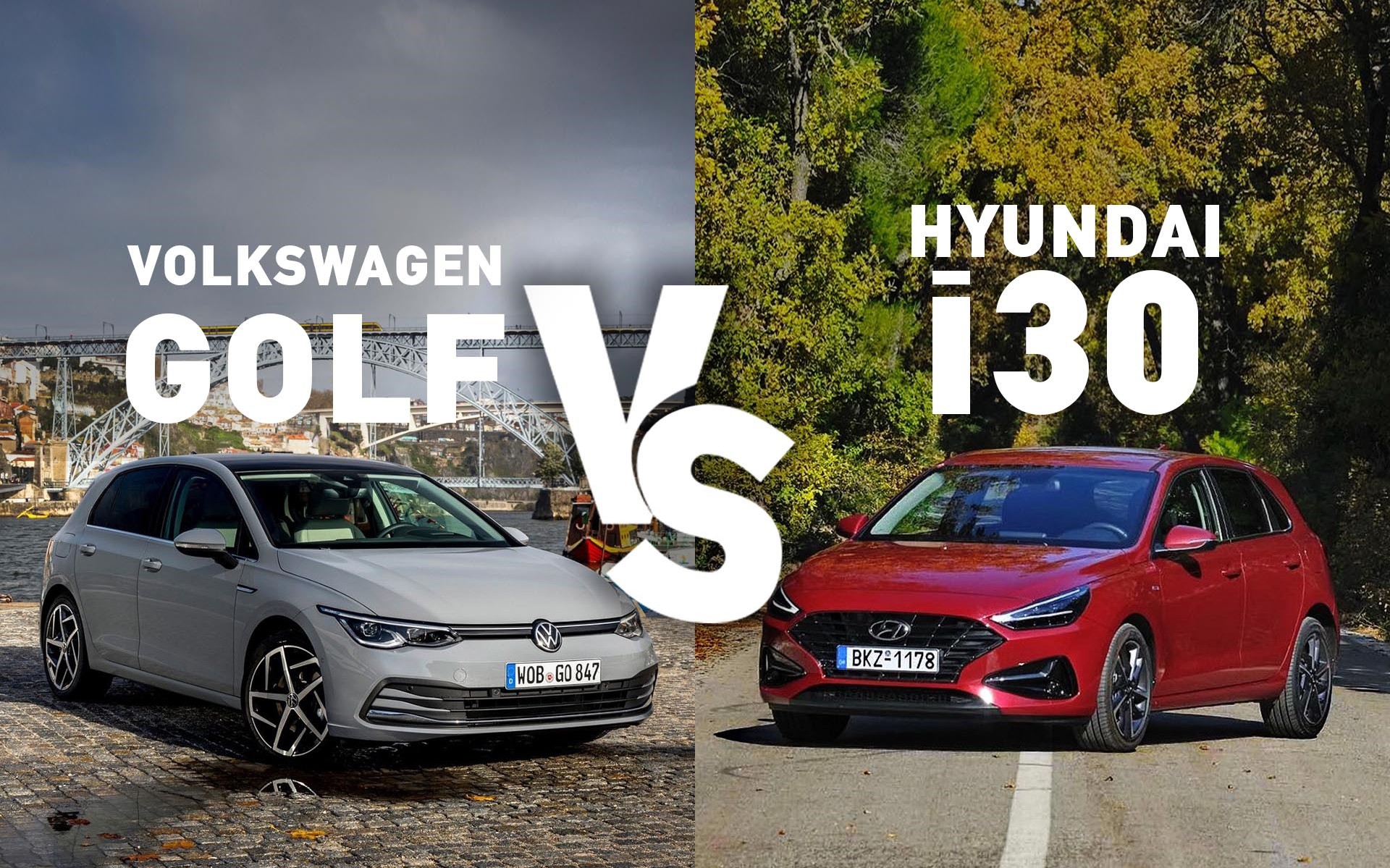 Δοκιμή υβριδικών hatchback: Hyundai i30 48V Hybrid ή Volkswagen Golf eTSI;