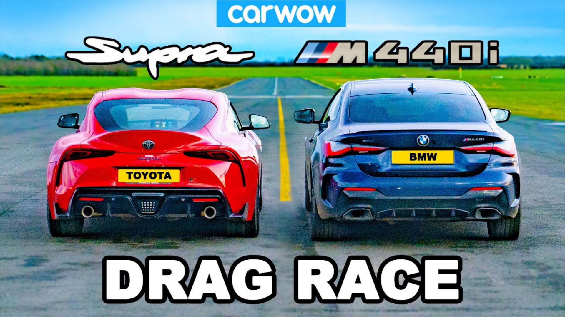 BMW Drag Race? - M440i vs Toyota Supra [Video]