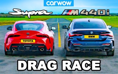 BMW Drag Race? - M440i vs Toyota Supra [Video]
