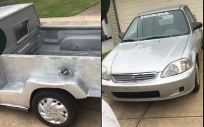 Honda Civic pickup: Όταν μια άσχημη ιδέα μετουσιώνεται σε ένα ακόμα πιο άσχημο αποτέλεσμα