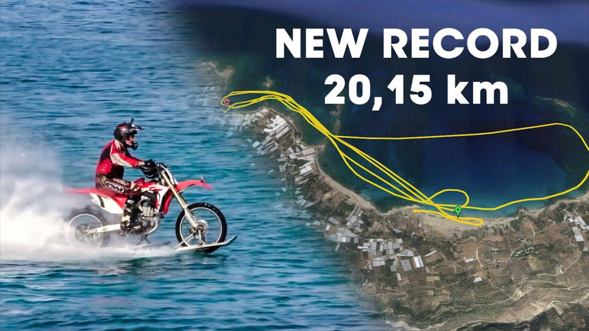 Διανύοντας 20 km πάνω στο νερό με motocross – Ο δρόμος για το ρεκόρ Guinness [Video]
