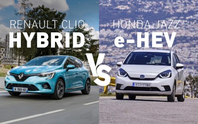 Δοκιμάζουμε τα υβριδικά Honda Jazz & Renault Clio: Ποιο προτιμάς;