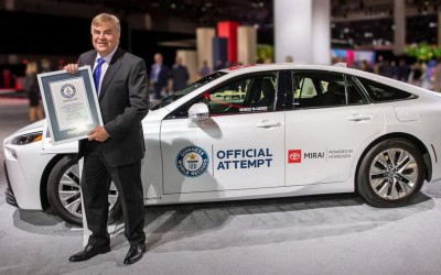 Το υδρογονοκίνητο Toyota Mirai έκανε 1.360 χλμ. με ένα γέμισμα!