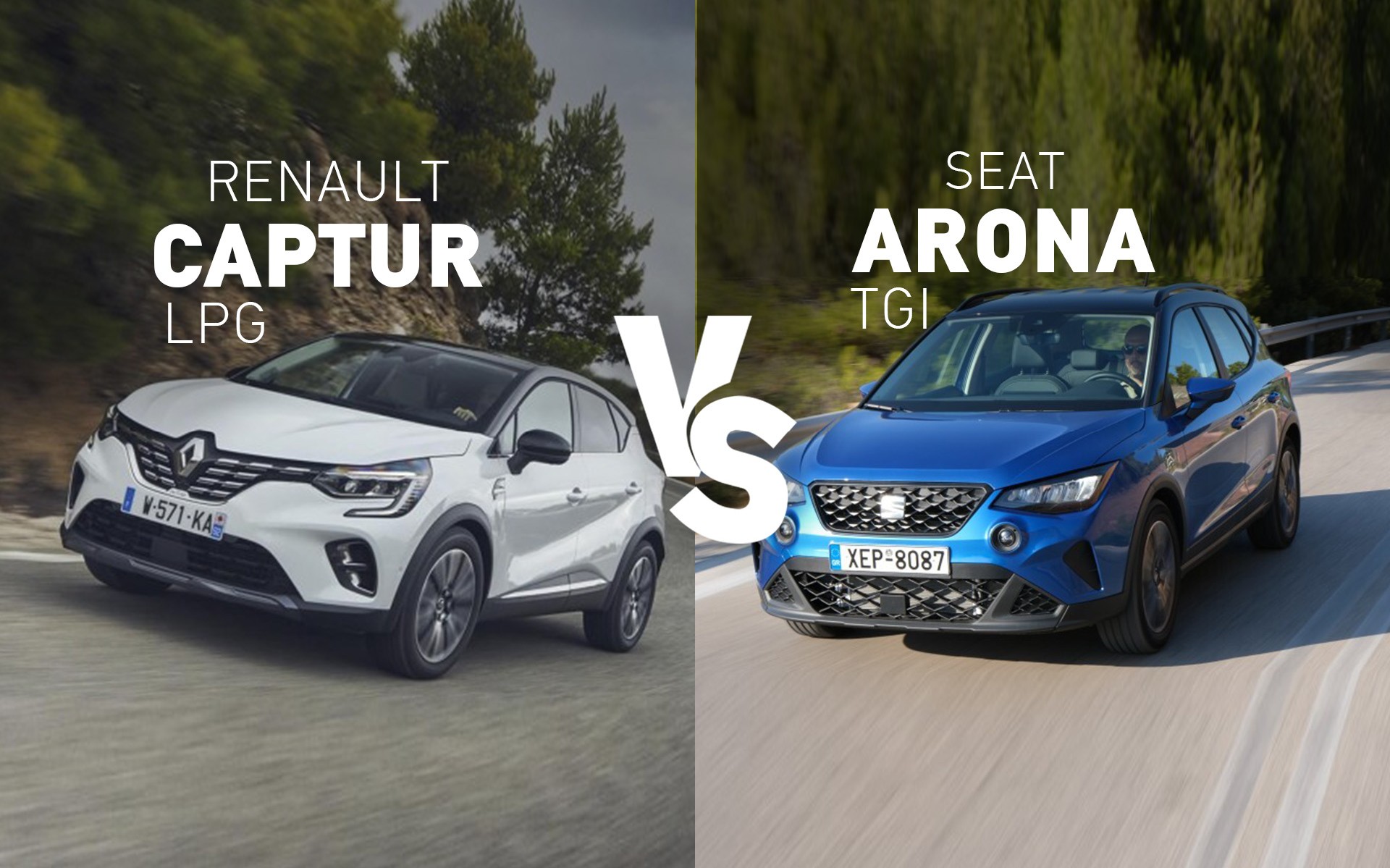 Η «μάχη» του αερίου: Renault Captur με LPG ή SEAT Arona με CNG; Ποιο προτιμάς;
