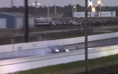Lamborghini χάνει τον έλεγχο σε πίστα dragster με πάνω από 290 km/h [video]