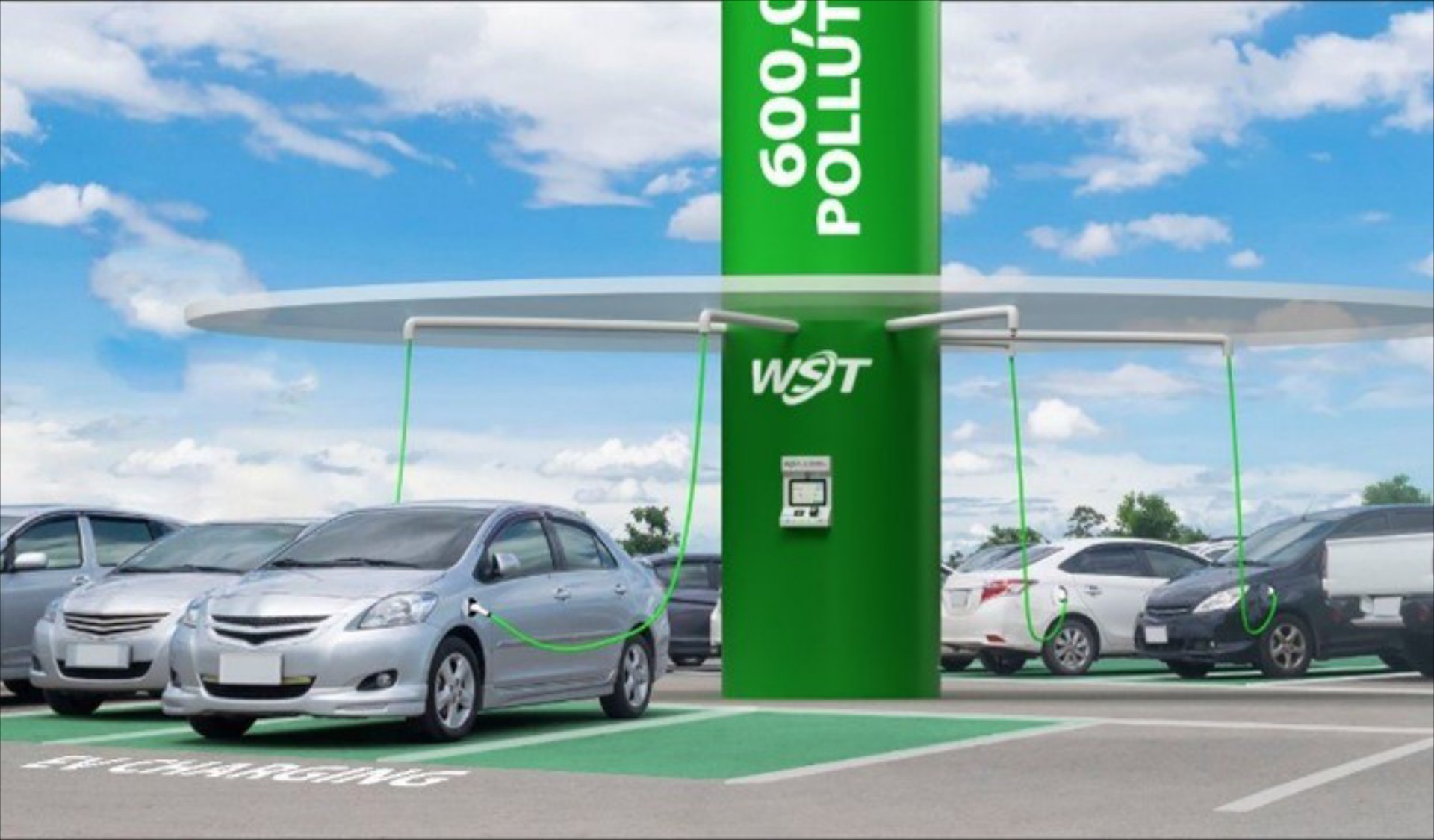 Οικολογικός σταθμός φόρτισης με ανεμογεννήτρια και ηλιακά πάνελ!