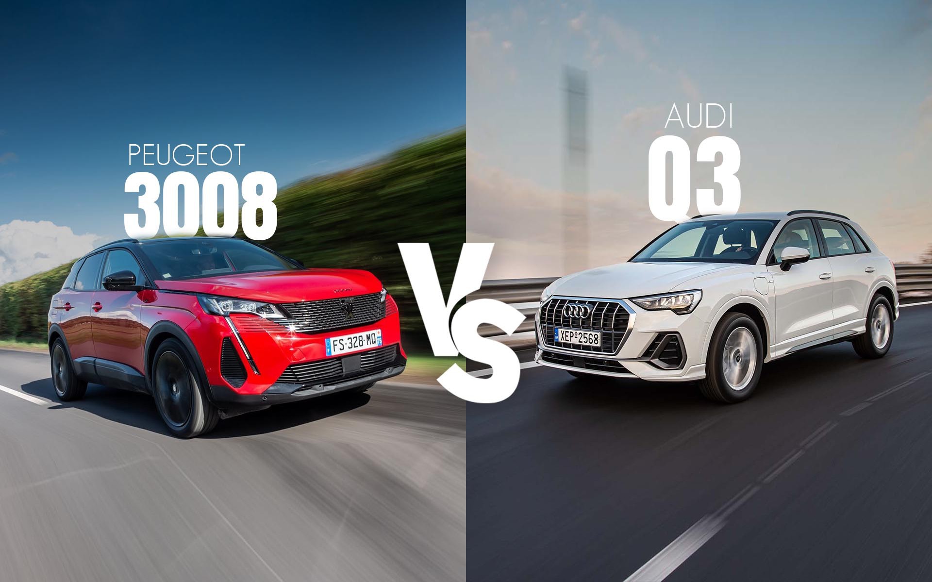 Premium μεσαίο SUV: Peugeot 3008 ή Audi Q3;