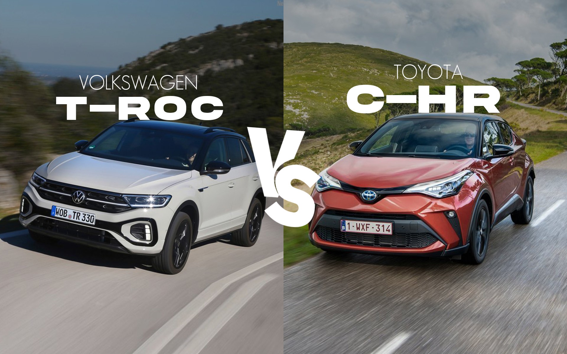 Μοντέρνο SUV: Volkswagen T-Roc ή Toyota C-HR; - Ποιο διαλέγεις;