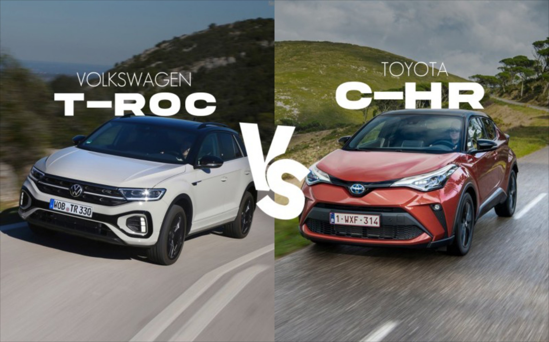 Σύγκριση αυτοκινήτων: Volkswagen T-Roc ή Toyota C-HR; Δείτε τι ψηφίσατε