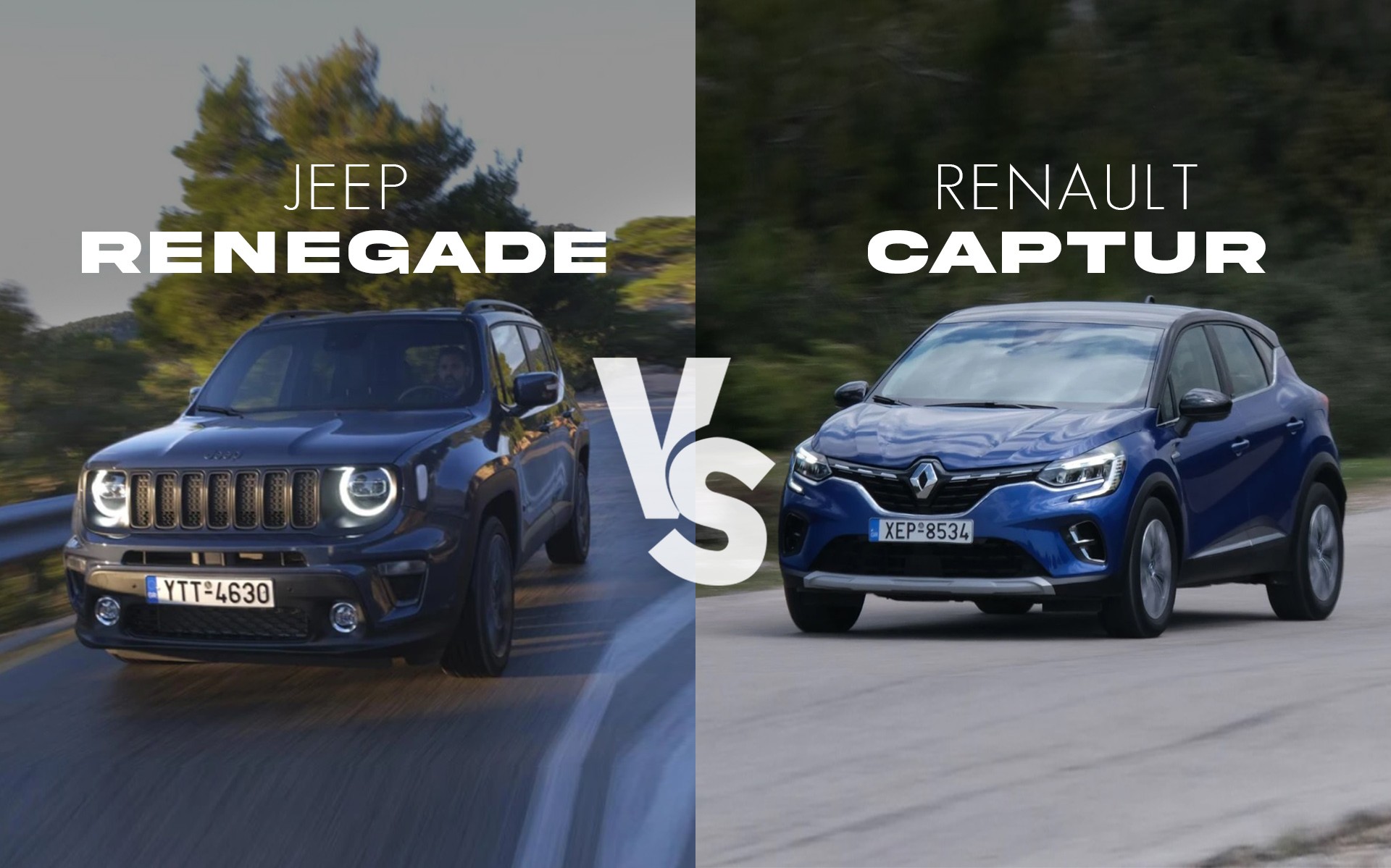 Plug-In Hybrid B-SUV: Jeep Renegade ή Renault Captur; Ποιο προτιμάς;
