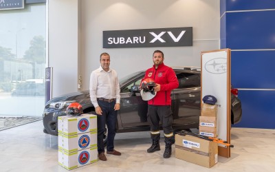 Δωρεά της Subaru Πλειάδες Motors σε εθελοντές πολιτικής προστασίας