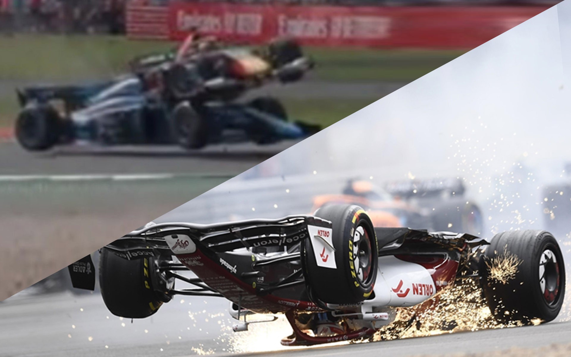 GP Silverstone: Ανατριχιαστικές εικόνες και video – Γλύτωσαν από θαύμα οι οδηγοί σε F1 και F2