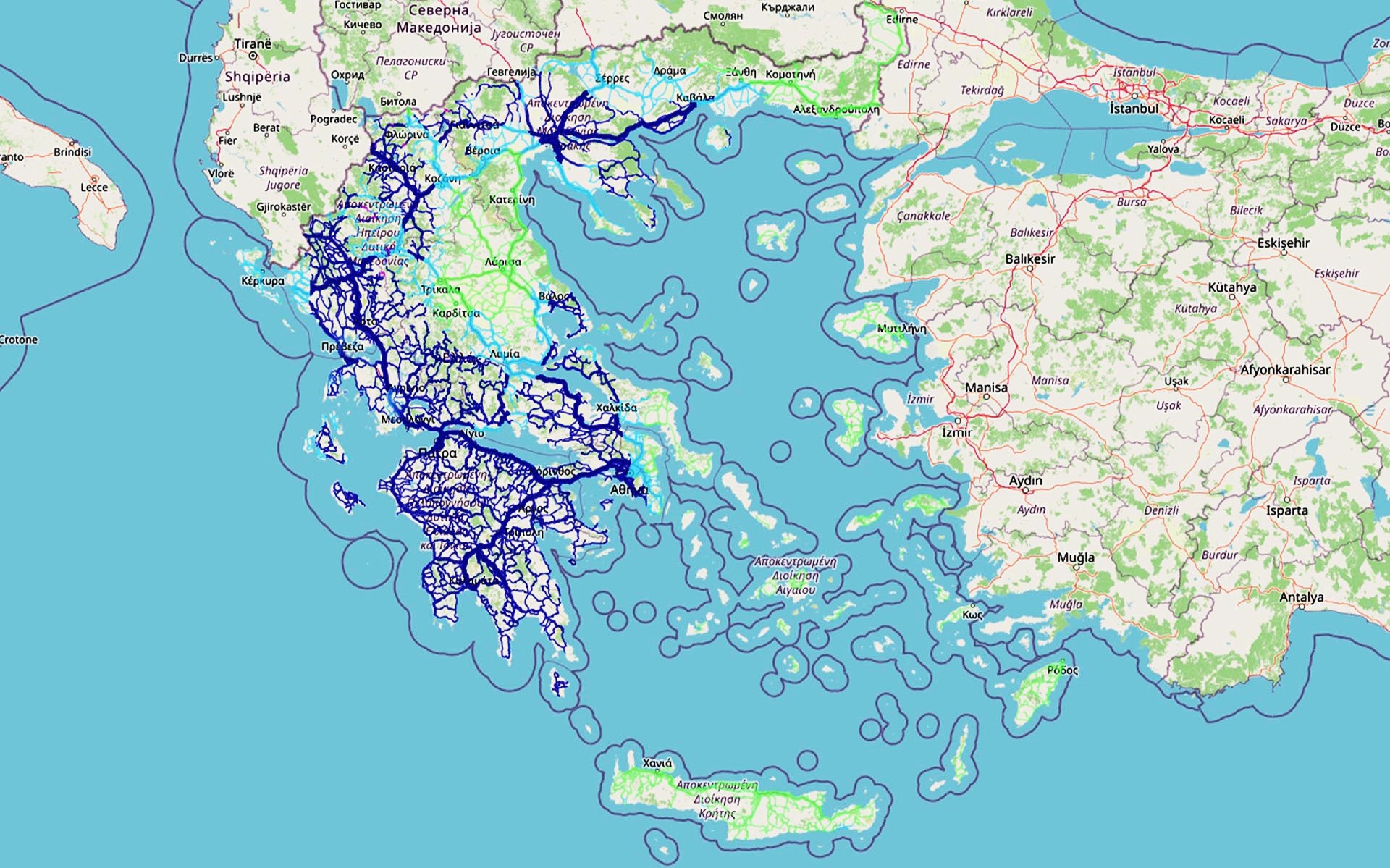 Καιρός: Δες live πού βρέχει σε κάθε δρόμο της Ελλάδας - Διαδραστικός χάρτης