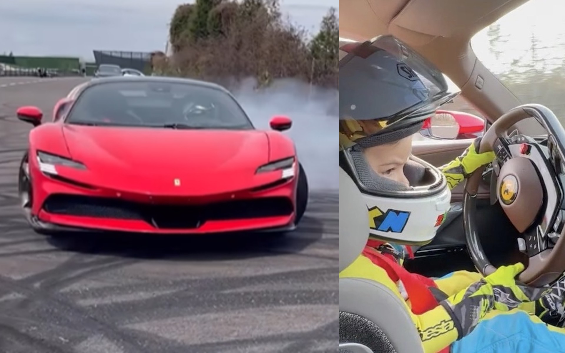 Video: 3χρονος Τούρκος ντριφτάρει με Ferrari 1.000 ίππων!