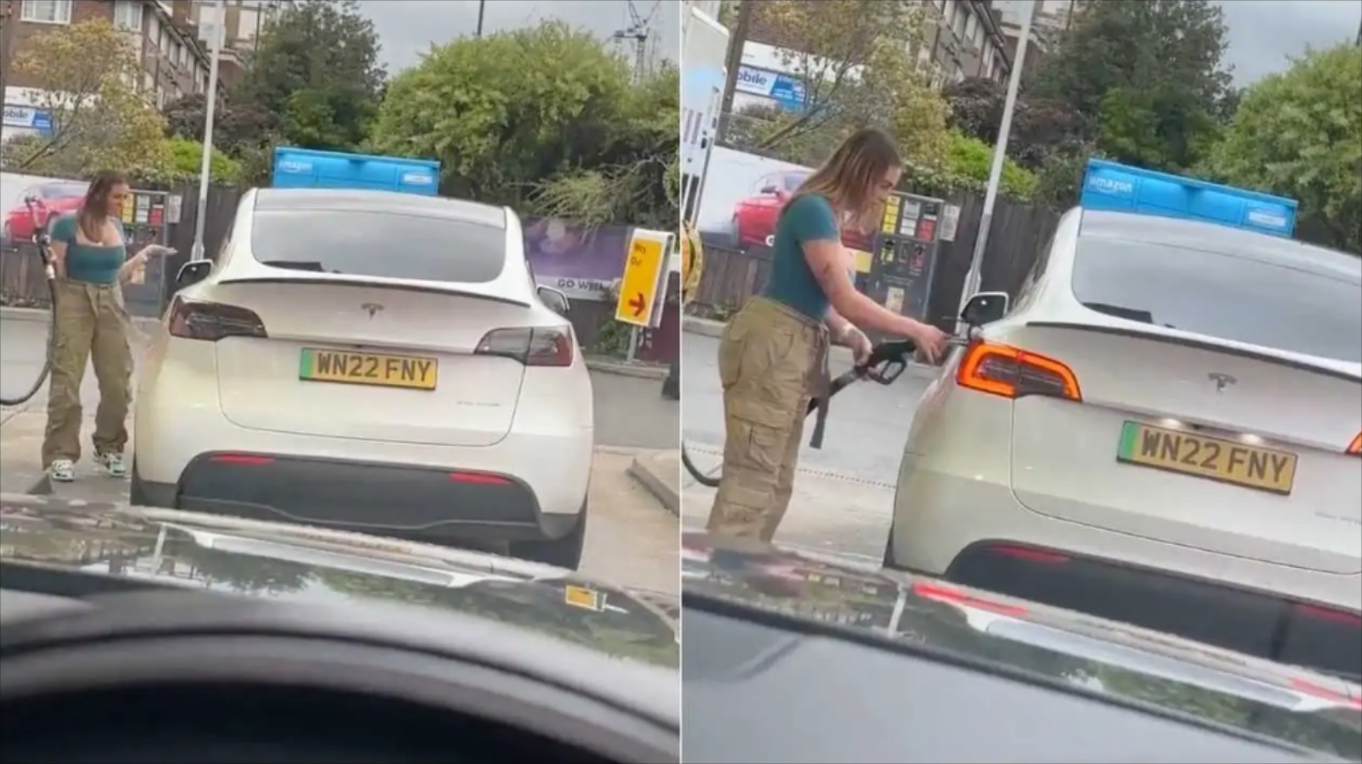 Έψαχνε την τάπα να βάλει βενζίνη στο Tesla – Πώς τη δικαιολόγησε ο Musk [video]