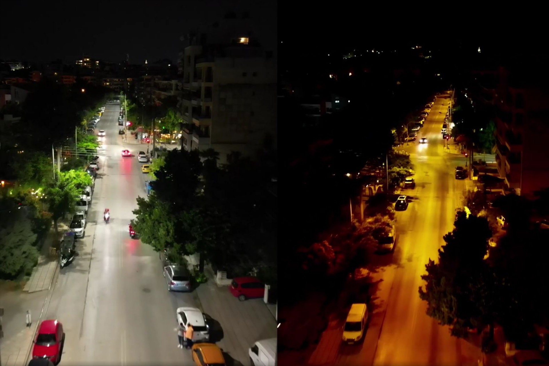 Φωτίστηκε η Θεσσαλονίκη – Δες τη διαφορά σε video