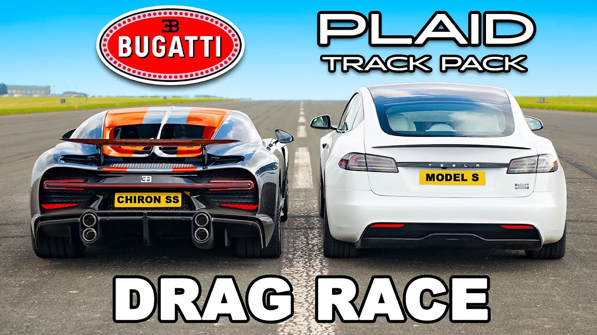 Κόντρα Tesla Model S Plaid vs Bugatti Chiron: Έχει ελπίδα το ηλεκτρικό sedan; [video]
