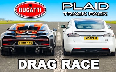 Κόντρα Tesla Model S Plaid vs Bugatti Chiron: Έχει ελπίδα το ηλεκτρικό sedan; [video]