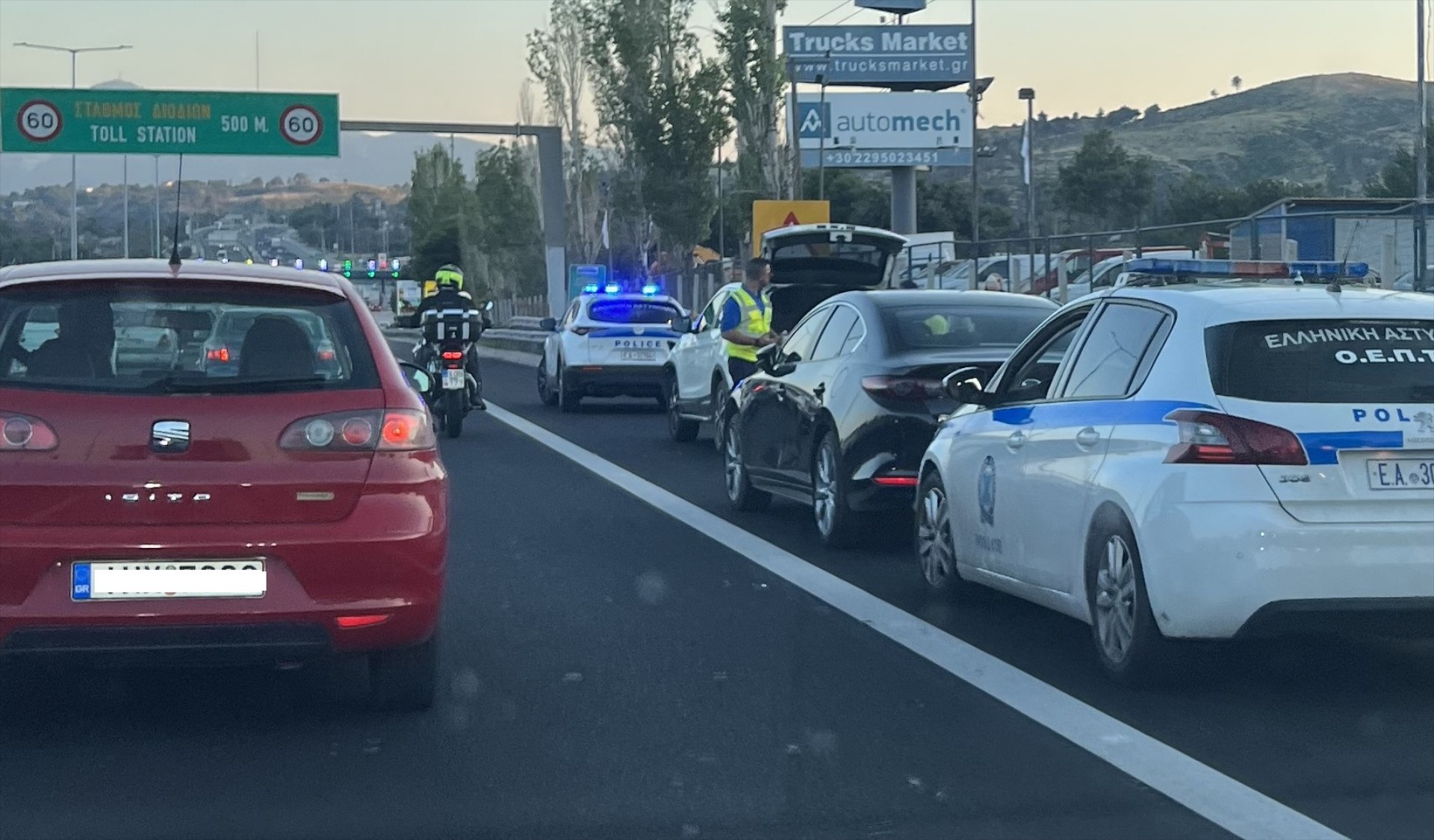 Ντου της Τροχαίας στον Κηφισό - 60 πρόστιμα για ΛΕΑ
