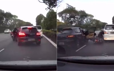 Video: Οδηγός Porsche «τουμπάρει» 2 μοτοσυκλέτες σε 12 δευτερόλεπτα!