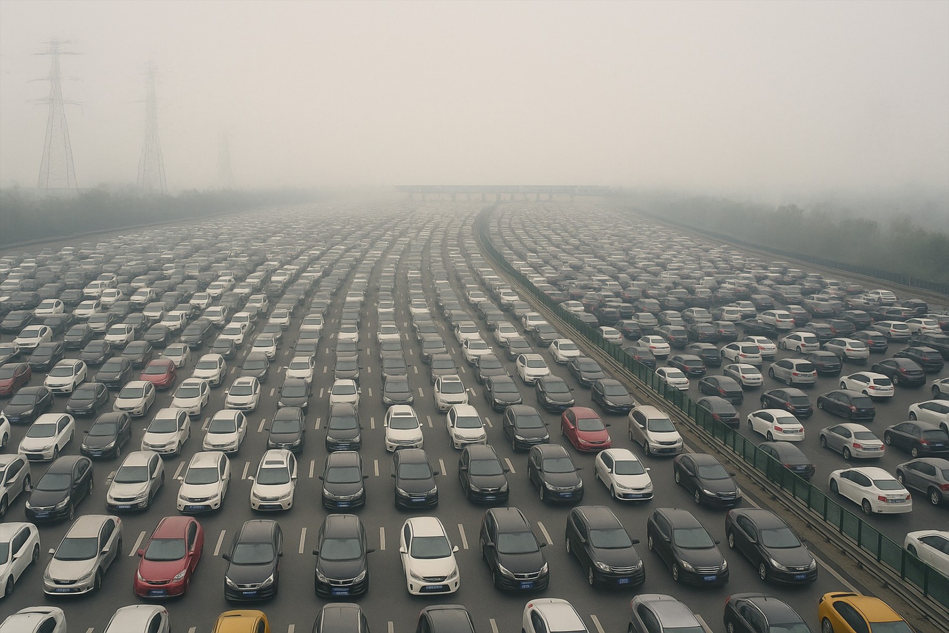 Ο γιγαντίαιος δρόμος με τις 50 λωρίδες κυκλοφορίας - Μια φορά τον χρόνο έχει δωρεάν διόδια