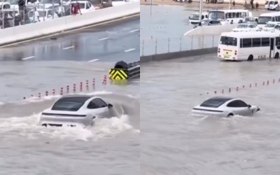 Porsche Taycan γίνεται υποβρύχιο στο Ντουμπάι [video] 