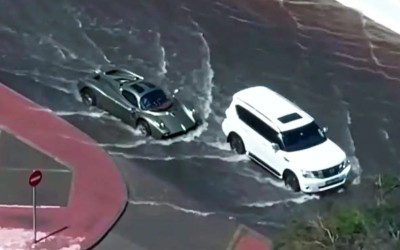 To συλλεκτικό Pagani Utopia βυθίζεται στο πλημμυρισμένο Dubai – Και επιβιώνει [video] 