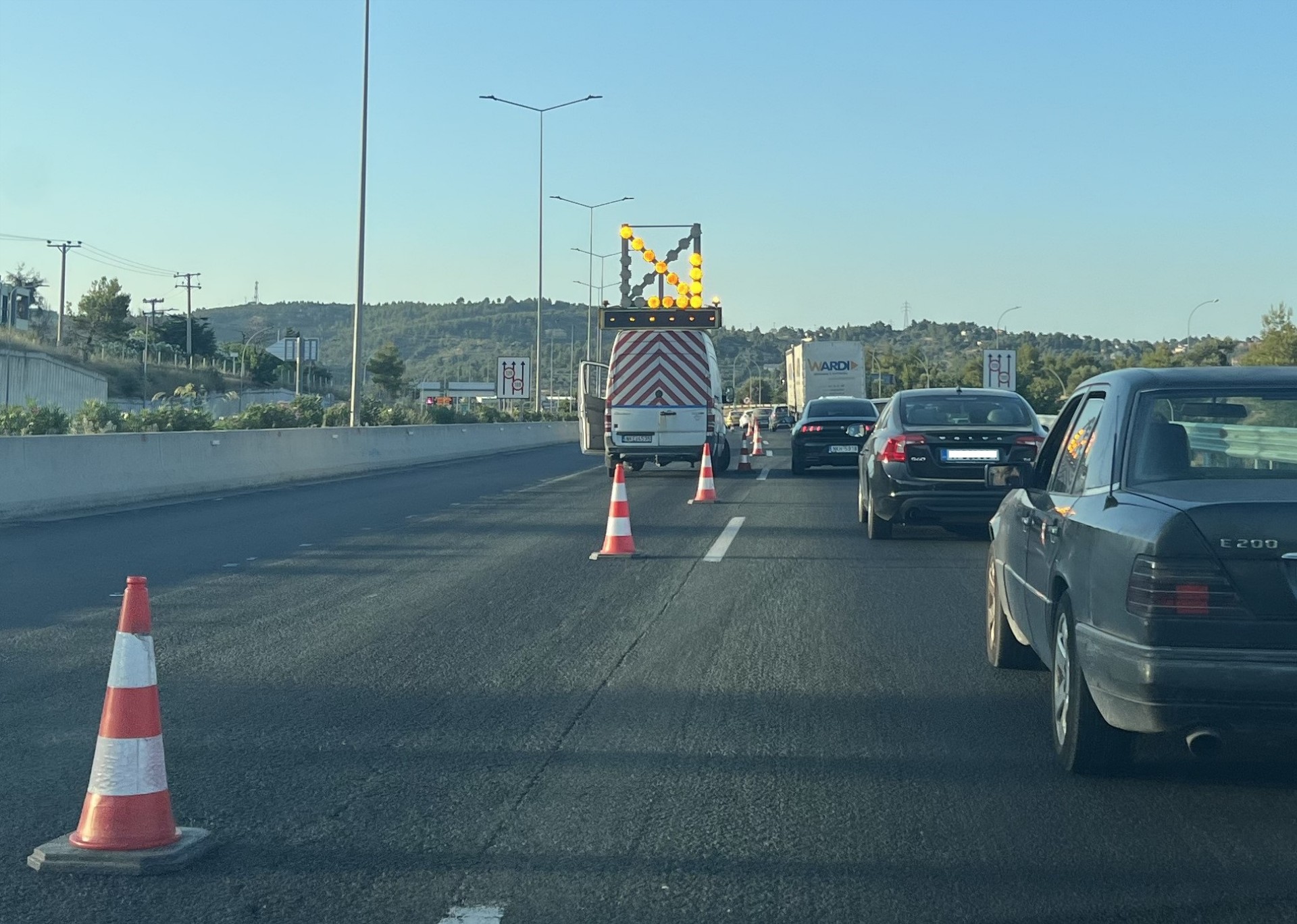 Εθνική Οδός Αθηνών-Λαμίας: Κλείνουν λωρίδες από σήμερα στο ύψος Αφιδνών