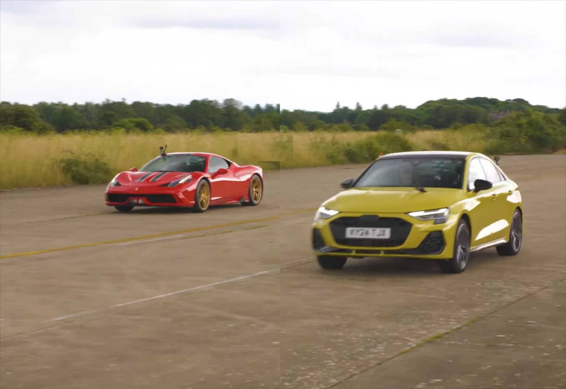 Κόντρα: Το νέο Audi S3 τα βάζει με Ferrari 458 Speciale;