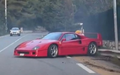Στη μπαριέρα κατέληξε η Ferrari F40 του Lando Norris! [video]