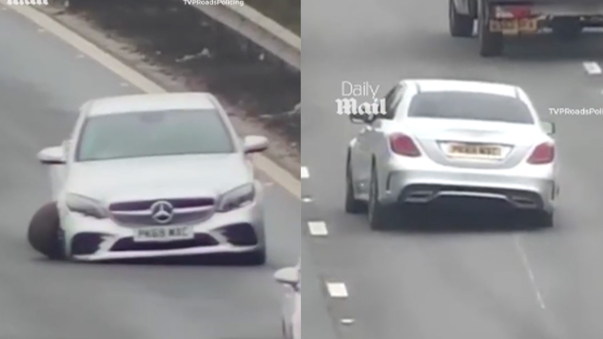 Οδηγός Mercedes τράκαρε και έχασε τον έναν τροχό - Του πήραν το δίπλωμα για 5 χρόνια [video]