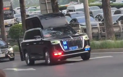 Το μυστηριώδες SUV που συνόδευσε τον Τραμπ στην Κίνα - Έγινε πρώτο θέμα