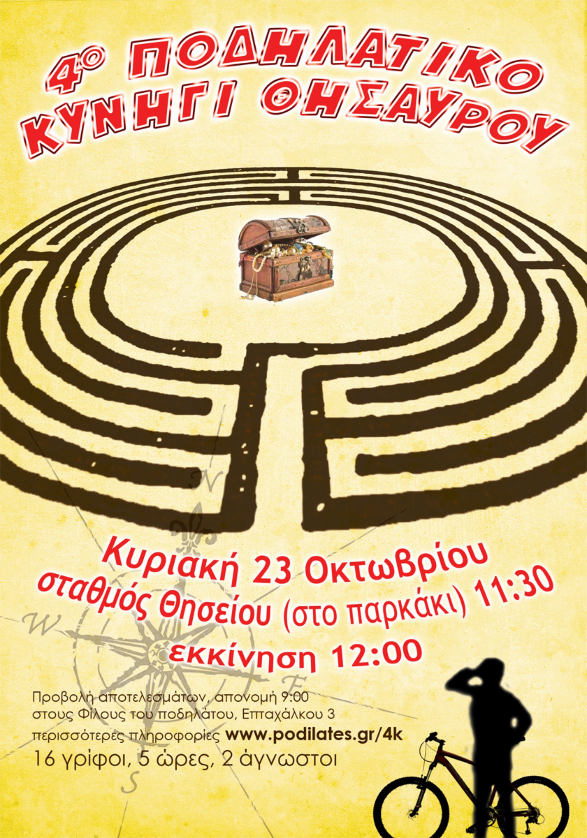4ο Ποδηλατικό Κυνήγι Θησαυρού