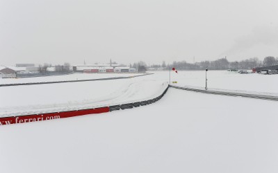 F1: Πολύ χιόνι στο Maranello
