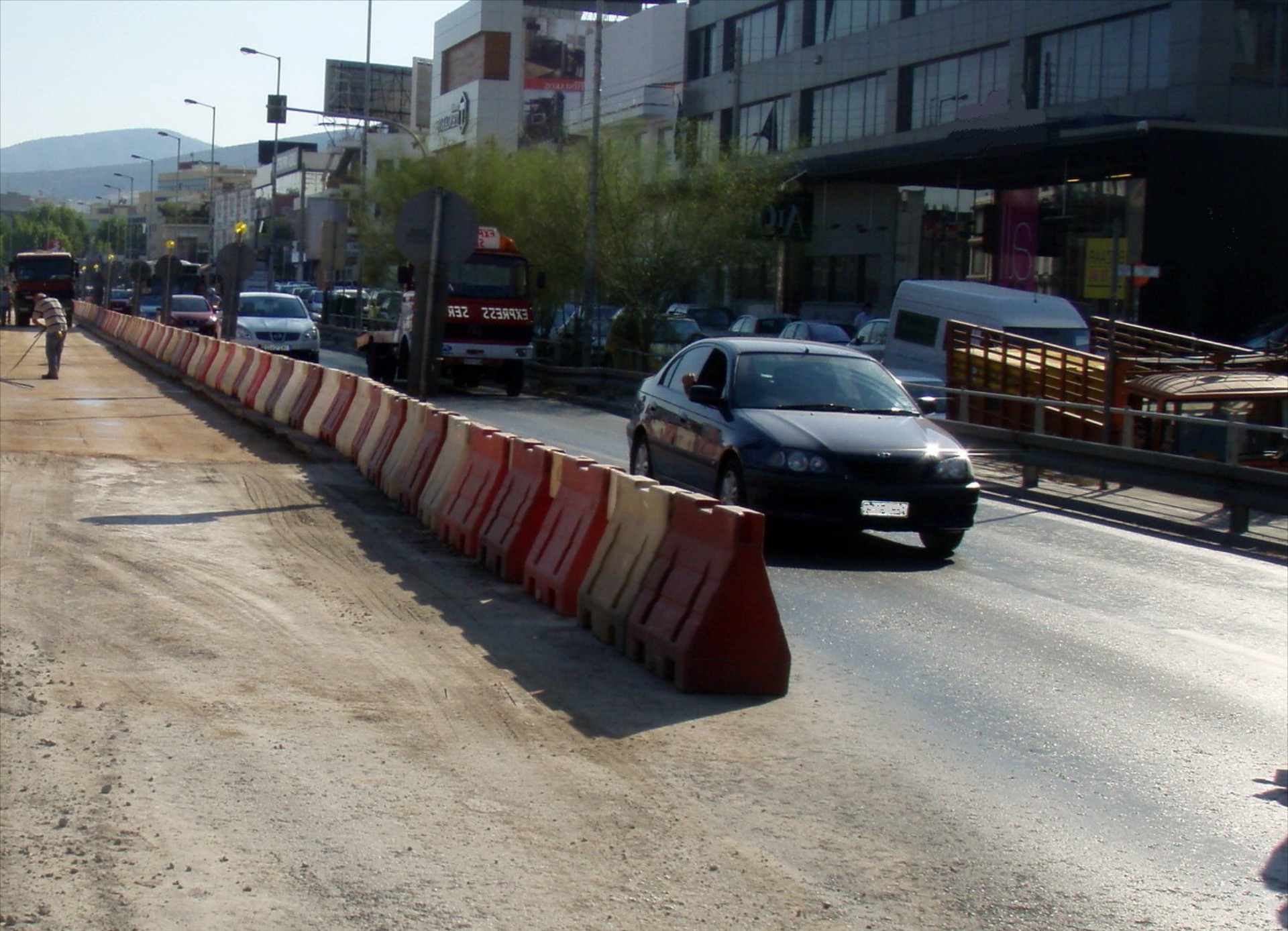 Έργα στη εθνική οδό Αθηνών-Λαμίας