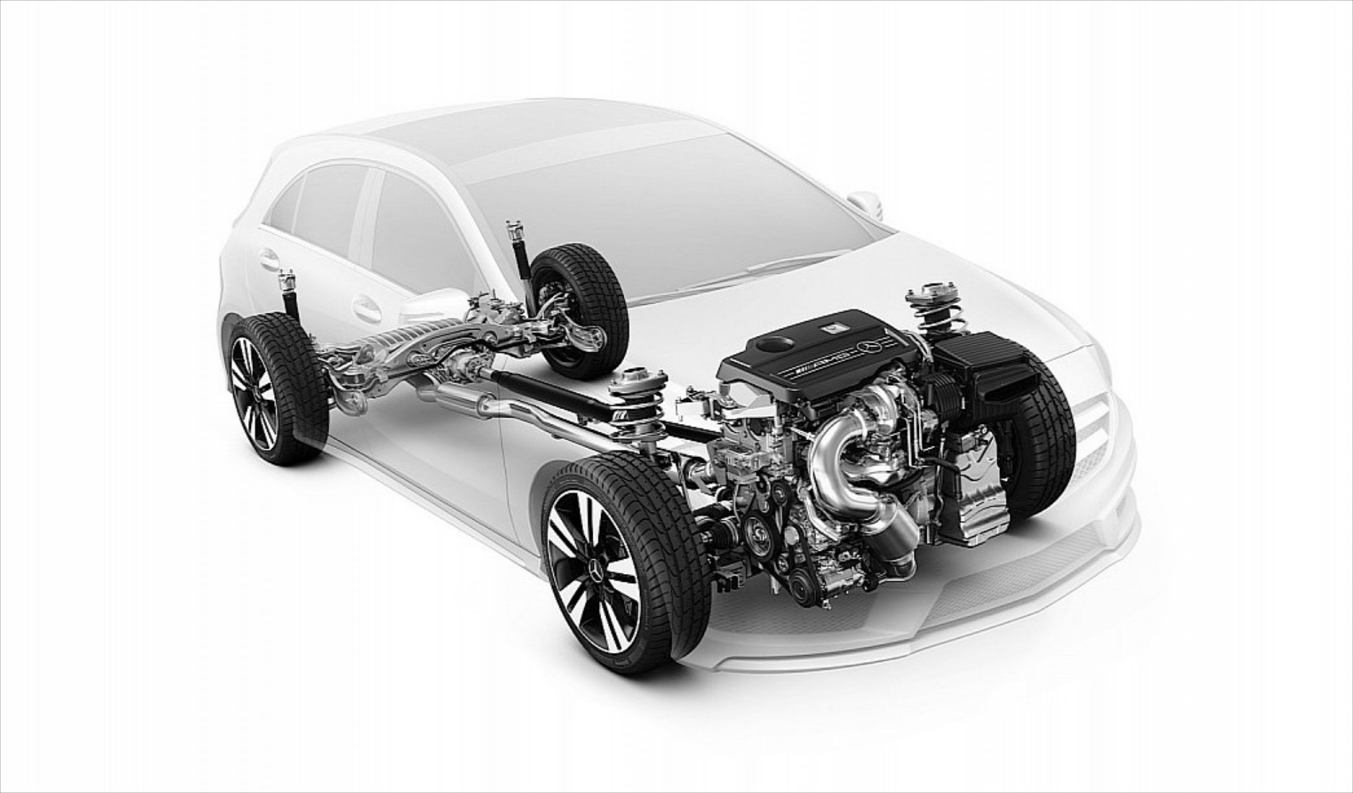 Λεπτομέρειες για την Mercedes A45 AMG