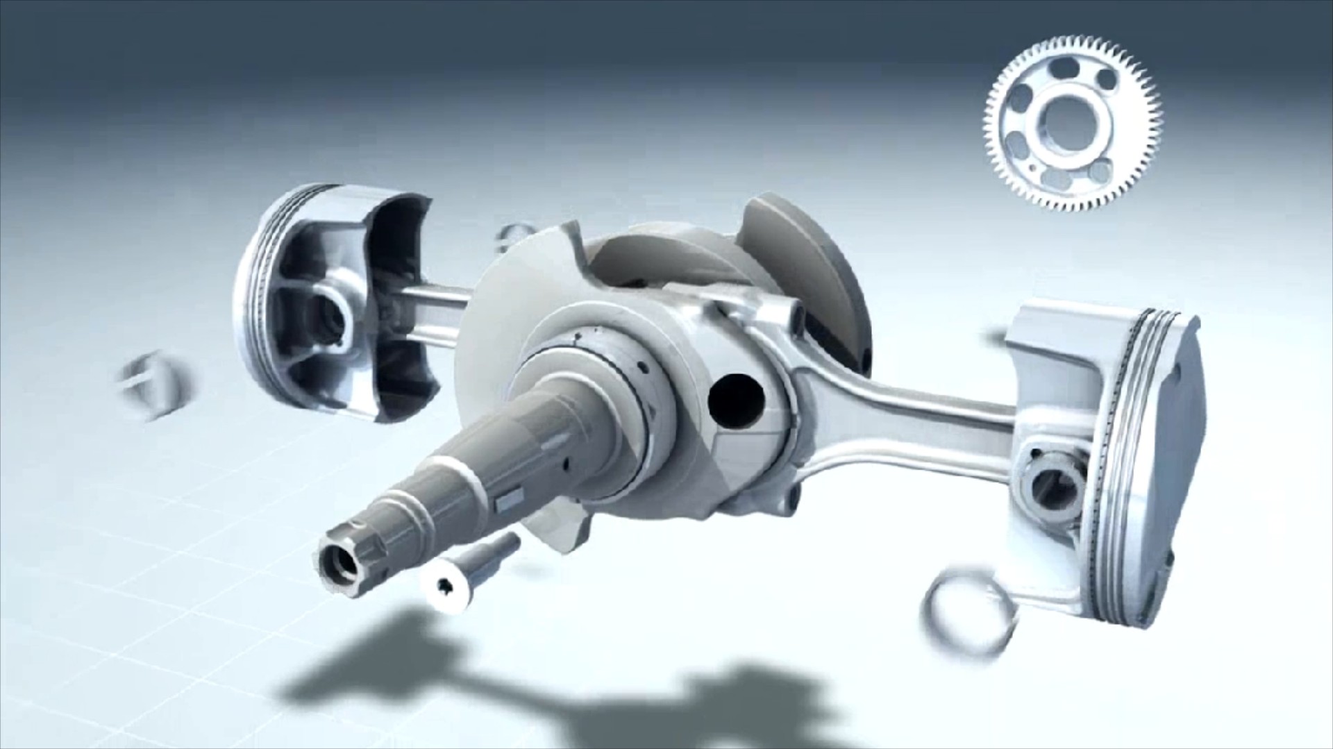 Animation του κινητήρα της BMW R1200GS