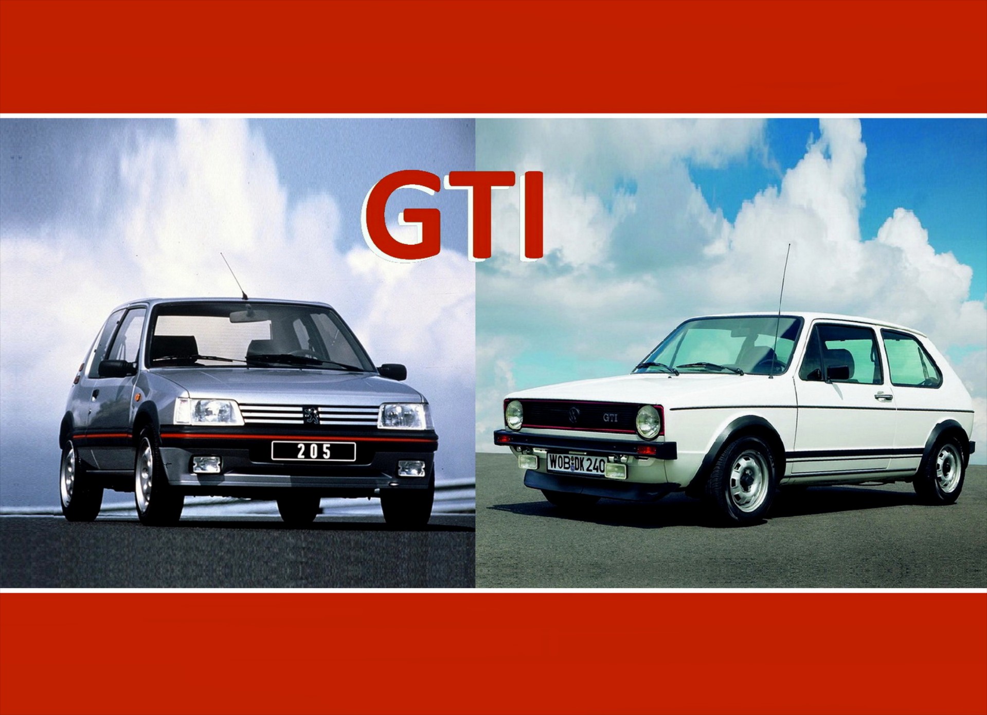 VW Golf GTI & Peugeot 205 GTI
