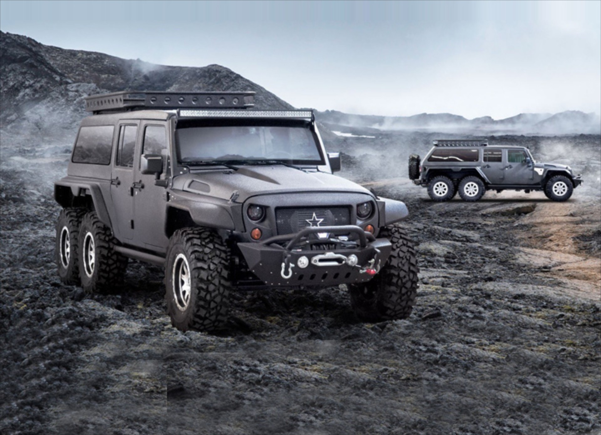 Κινέζοι έκαναν το Jeep Wrangler 6x6