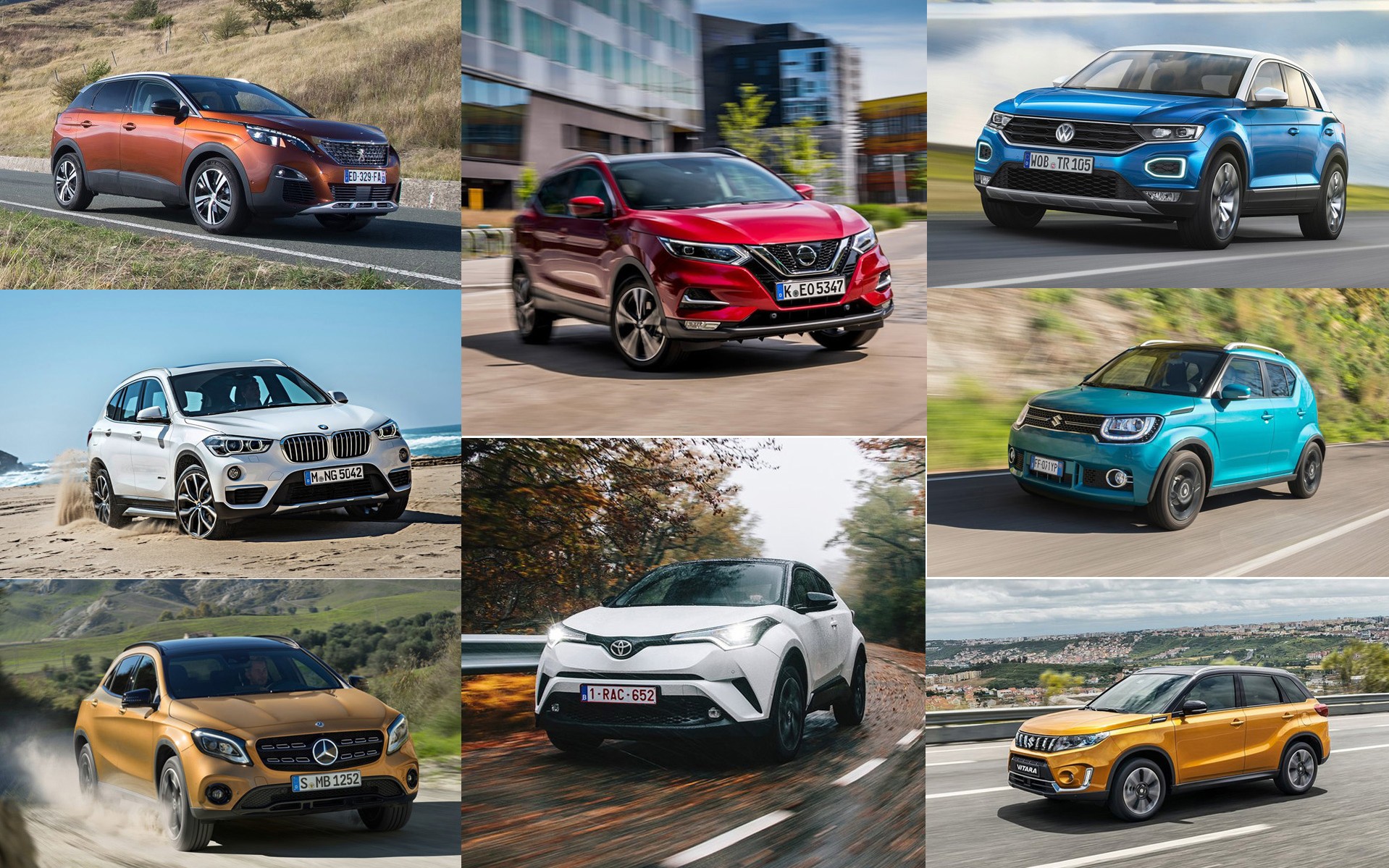 Top 10 SUV σε πωλήσεις στην Ελλάδα το 2018