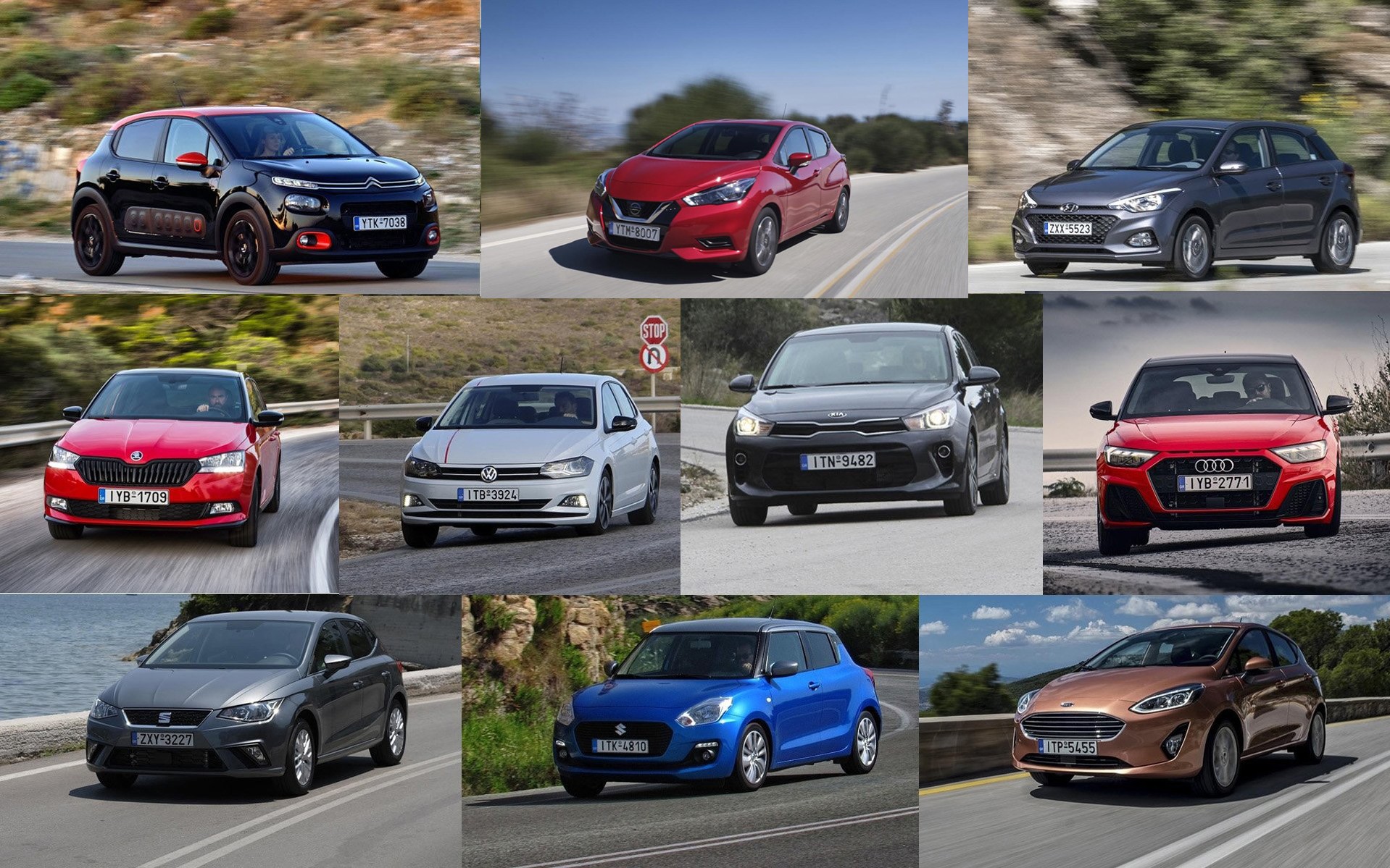 Δοκιμή: 10 σουπερμίνι με turbo βενζίνης έως 1.200 cc