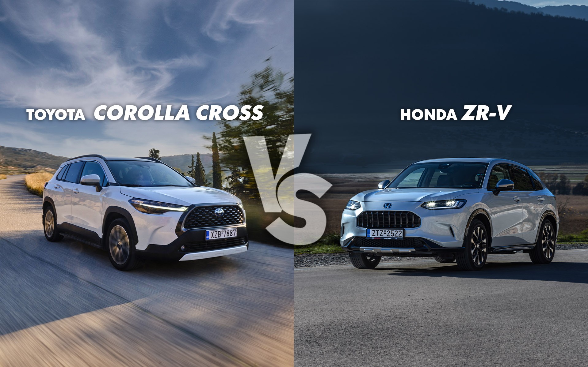 Honda ZR-V vs Toyota Corolla Cross: Ποιο υβριδικό SUV κερδίζει;