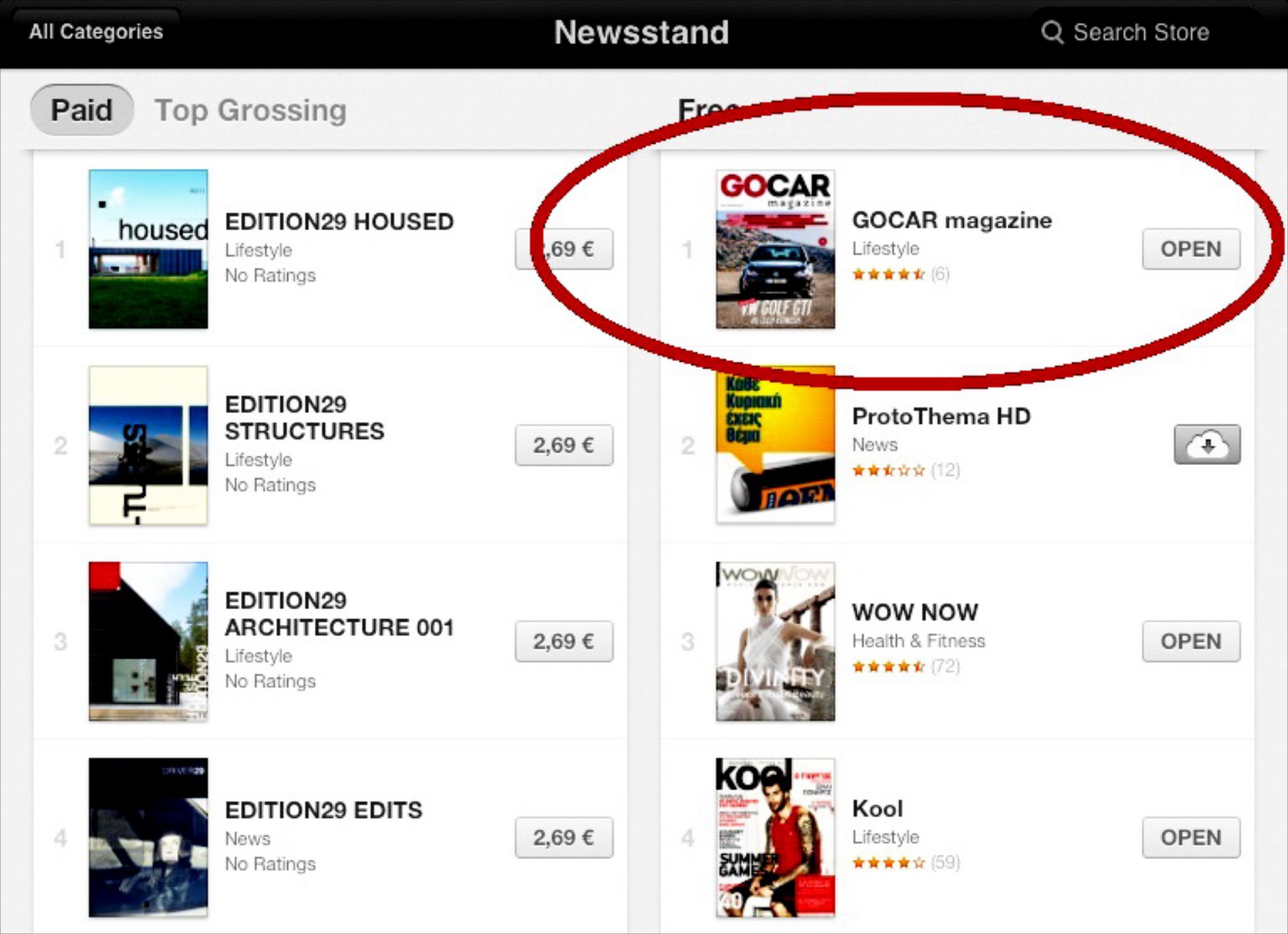 GOCAR Magazine: Στην κορυφή του Newsstand