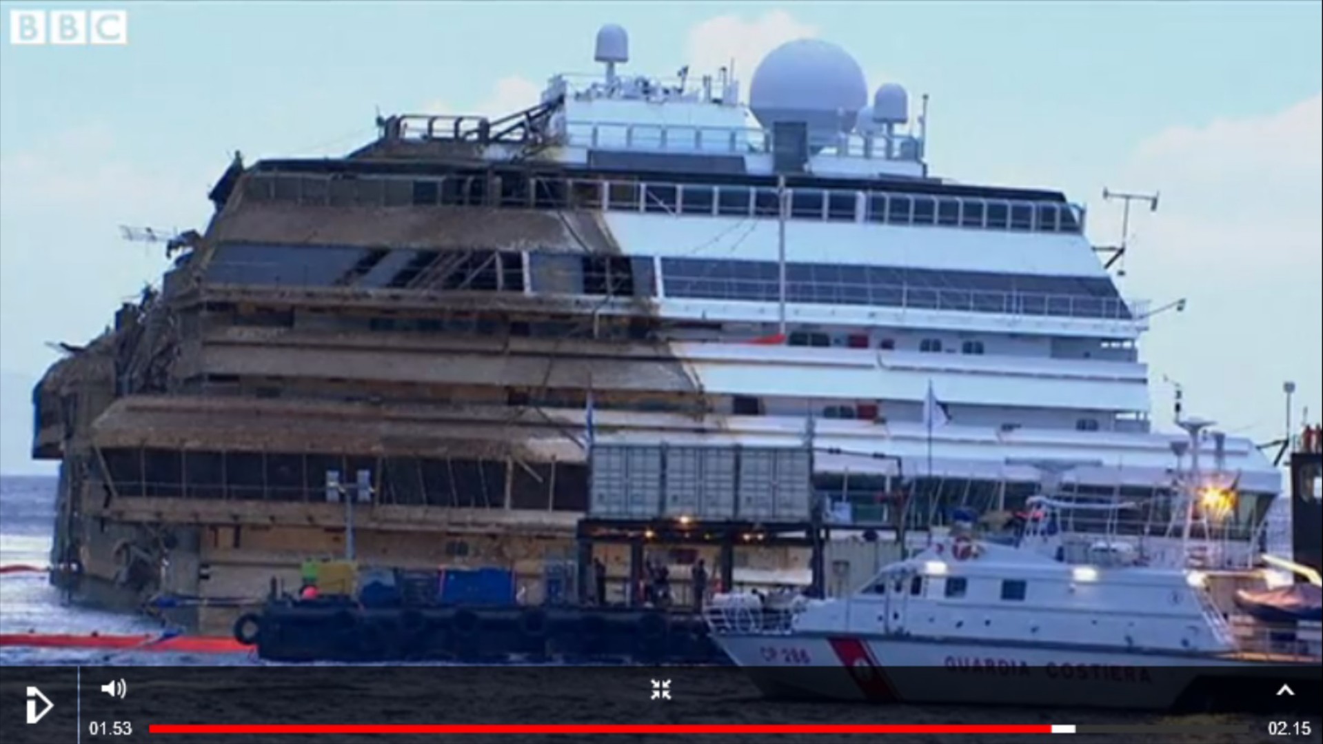 Όρθιο το Costa Concordia