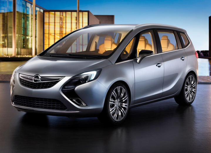 opel zafira tourer concept  Προπομπός του νέου zafira