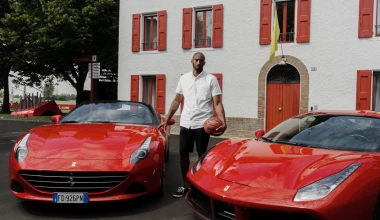 Τι κάνει ο Kobe Bryant στη βάση της Ferrari;
