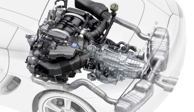 Η τεχνολογία της Porsche Cayman σε σκίτσα

